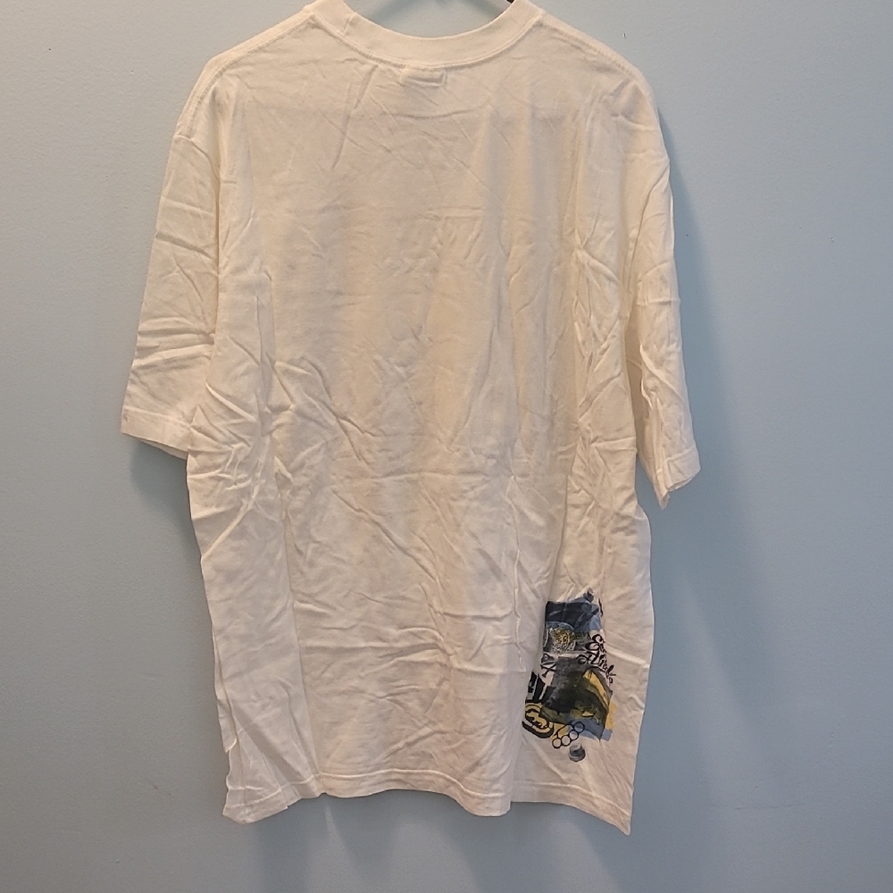 Y2K Ecko Unltd White Graphic Tee with Yellow and Blue Accents - Picture 2 of 6